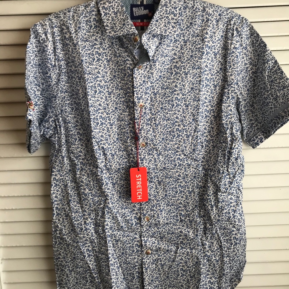 Billy London UK Slim fit shirt Sz M
